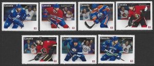 2013 Canada Hockey Team Jerseys Coils Die Cut Set #2670i-2676i VF-NH CV $13.30-