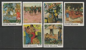 COOK ISLANDS #221-6 MINT NEVER HINGED COMPLETE