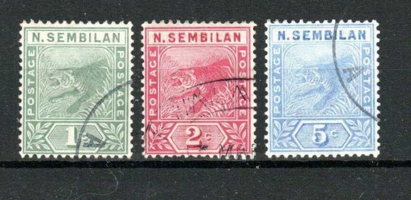 Malaysia - Negri Sembilan 1891-94 set to 5c FU CDS