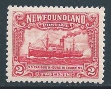 Newfoundland #164 MH 2c Steamship Caribou