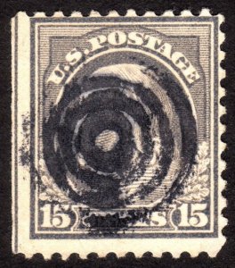 1917, US 15c, Franklin, Used, Fancy cancel, Sc 514