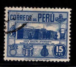 Peru  Scott  412 Used stamp Columbian printing