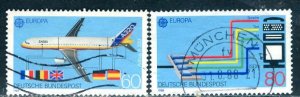 Germany; 1988: Sc. # 1552-1553: O/Used Cpl. Set