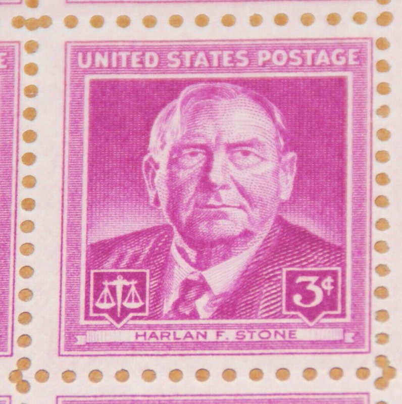 1948 sheet - Harlan F. Stone - Sc# 965