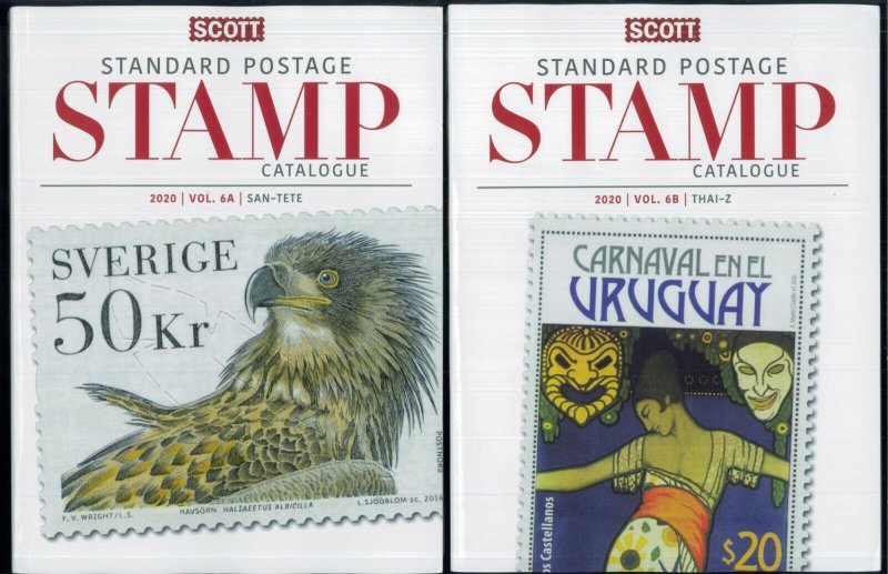 2020 Scott Standard Postage Stamp Catalogue Worldwide San-Z Volume 6 A-B Set