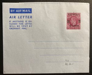 Kuwait Air Letter Aerogramme 1932 H&G FG 1