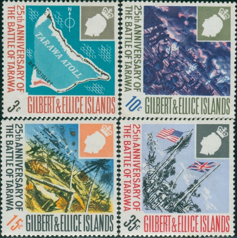 Gilbert & Ellice Islands 1968 SG150-153 Battle of Tarawa set MNH