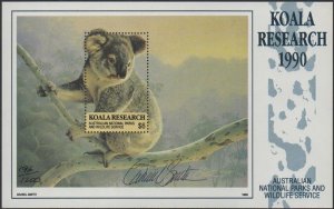 Australia Cinderella Koalas 1990 $6 Koala Research MS MNH