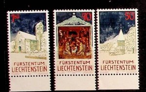 LIECHTENSTEIN Sc 991-3 NH ISSUE OF 1992 - CHRISTMAS