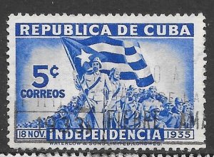 Cuba 335: 5c Cuban Flag, used, F-VF