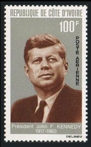 Ivory Coast C29,C29a,MNH.Michel 276,Bl.3. President John F.Kennedy.1964.