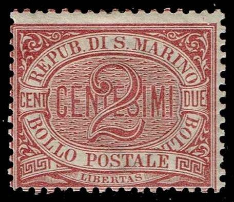San Marino #3 Numeral; Unused (13.50)