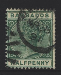 Barbados Sc#60 Used