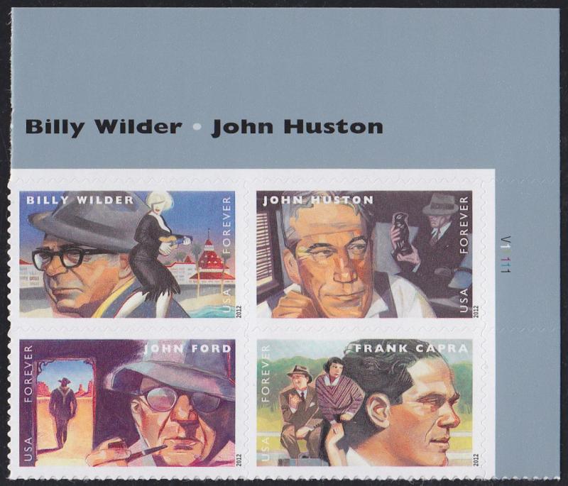 Scott 4668-4671 Great Film Directors PB MNH