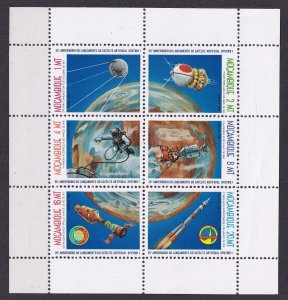 1982 Mozambique 900-905KL Spoutnik 1, Leonov, Soyuz 28,Soyuz-Apollo  6,00 €