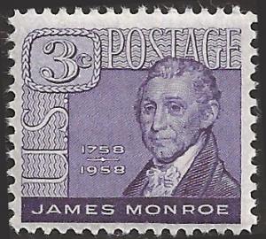 # 1105 MINT NEVER HINGED JAMES MONROE