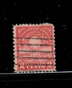 #65 1861 3c GEORGE WASHINGTON FANCY CANCEL F-VF USED a