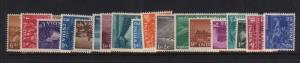 India #254 - #271 VF Mint Set