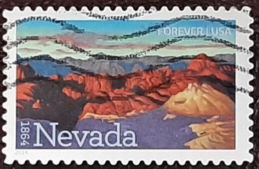 US Scott # 4907; used (49c) Nevada from 2014; VF/XF centering; off paper