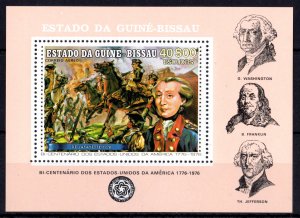 Guinea-Bissau 1976 Mi#BL.9A GENERAL LA FAYETTE AMERICAN BICENTENARY S/S MNH