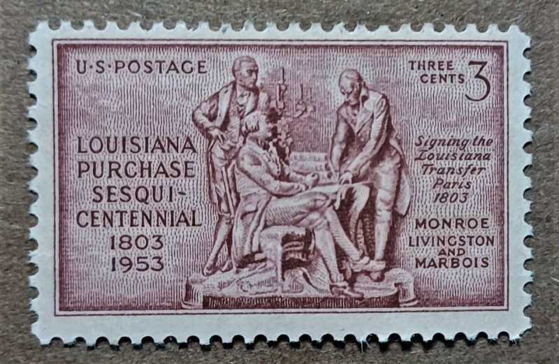 US,circa 1953, postage stamp, Louisiana purchase Sesqui-centennial