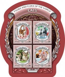 MALDIVES 2016 SHEET CATS mld16601a