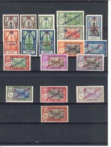 French India, 157//176, Overprinted Singles,**MNH**