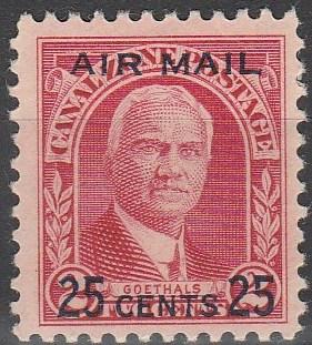 Canal Zone #C3 F-VF Unused  CV $3.50 (A4423)