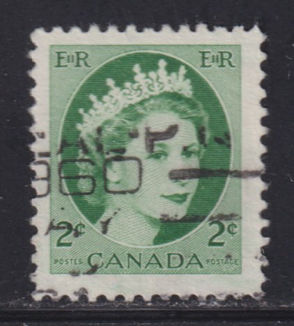 Canada 338 Queen Elizabeth II, Wilding Portrait 2¢ 1954