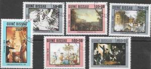 Guinea - Bissau 803 - 809.  Set of 6 paintings - French Revolution