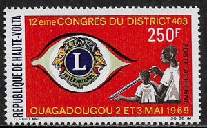 Burkina Faso #C65 MNH Stamp - Lions Emblem - Eye and Blind Person