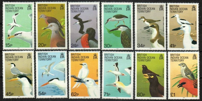 British Indian Ocean Territory Stamp 94-105  - Birds