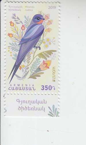 2019 Armenia Barn Swallow Europa (Scott 1188) MNH