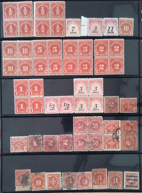 Small Collection Postage Due Lot - Mixed Condition