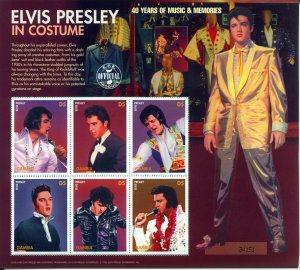 Elvis Presley, The King,  S/S 6 (GAMB1822)*