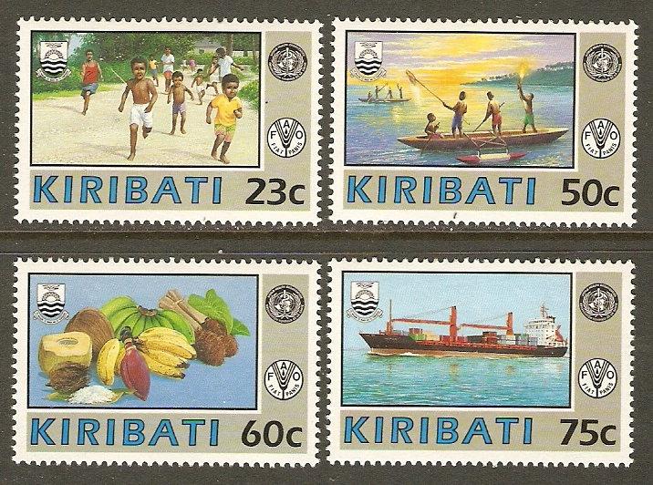 Kiribati #595-8 NH WHO/FAO