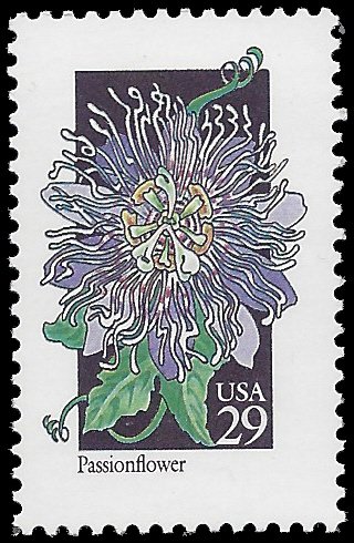 #2674 29c Wildflowers Passionflower 1992 Mint NH