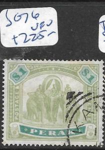 MALAYA   PERAK (P1207B)  $1.00  ELEPHANT  SG 76   VFU