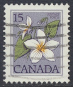 Canada  SC# 717  Used  Flowers   see  details & scans