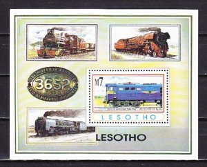 Lesotho, Scott cat. 978. South African Railway s/sheet. ^