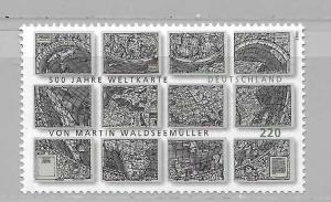 Germany 2439 500th Waldseemuller Map single MNH