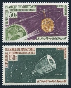 Mauritania C23-C24,MNH.Michel 217-218. Communication through Space. 1963.