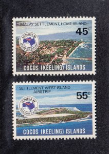 Cocos Islands Scott #119-120 MNH