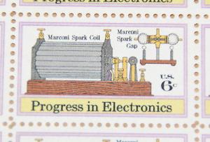 1973 sheet, 6-cent Electronics Progress Sc# 1500