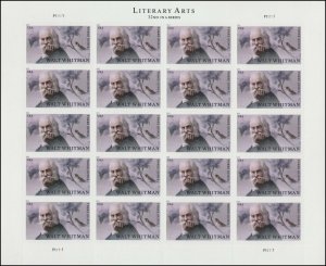 US 5414 Literary Arts Walt Whitman three ounce sheet 20 MNH 2019