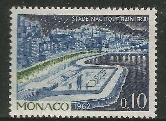 MONACO  505  MNH, AQUATIC STADIUM AT NIGHT