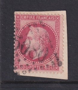 Alexandria (French Offices), Napoleon 80c 5080 cancel, used on piece