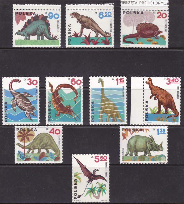 Poland, Dinosaurs MNH / 1965