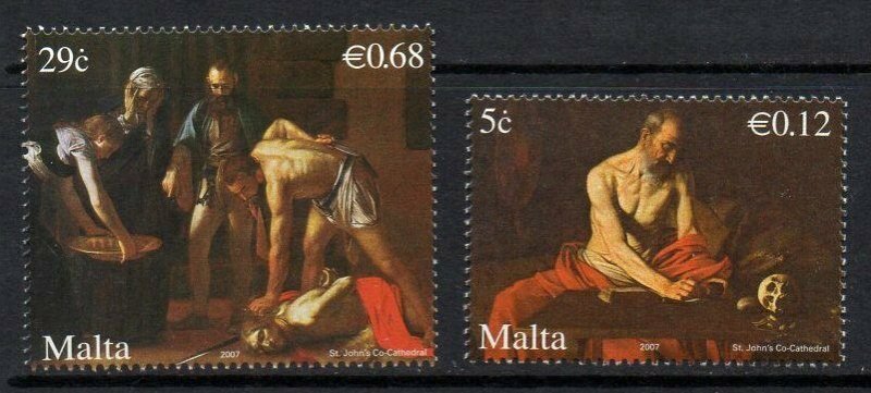 MALTA SG1550/1 2007 ARRIVAL OF MICHELANGELO MERISI IN MALTA MNH