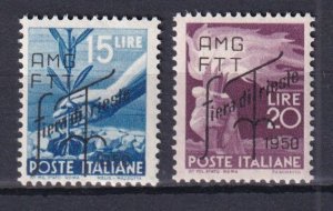 1950 - ITALY - TRIESTE Zone A - Sc#82-83 - MNH**